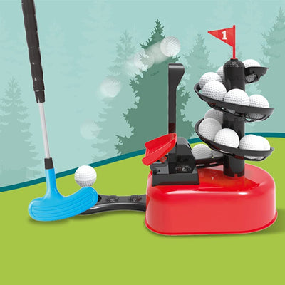 Kit d'entraînement de golf pour débutants avec club, balles et base à pédale inclus - Super activité amusante pour enfants, en intérieur comme en extérieur
