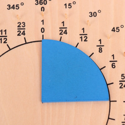 Fidtoy Montessori Tableau de fractions – Jouet d'apprentissage des mathématiques visuelles pour enfants de 3 ans et plus