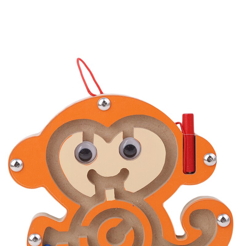 Fidtoy Jouet labyrinthe magnétique en bois pour tout-petits – Puzzle éducatif Montessori STEM pour la coordination œil-main, la motricité fine et l'apprentissage précoce (6-24 mois)