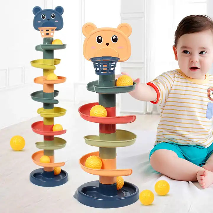 Tour de balles Montessori Fidtoy pour bébés | Jouet éducatif sensoriel