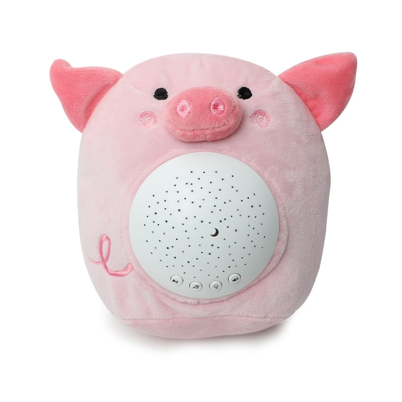 Fidtoy Starry Night Plush Night Light for Infants – Soft Projection & Soothing Music