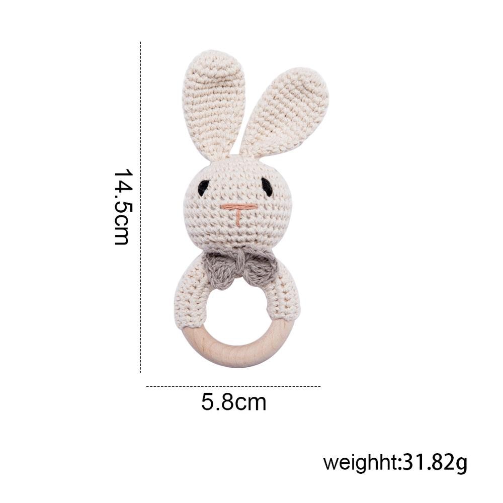 Juguete sensorial para bebés Fidtoy SnuggleBud Sonajero y mordedor