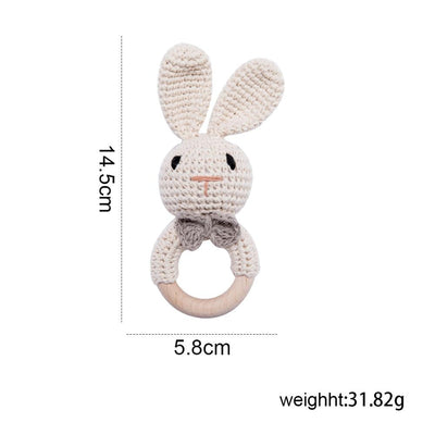 Juguete sensorial para bebés Fidtoy SnuggleBud Sonajero y mordedor