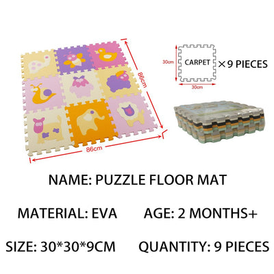 Foam Animal Puzzle Learning Floor Mat