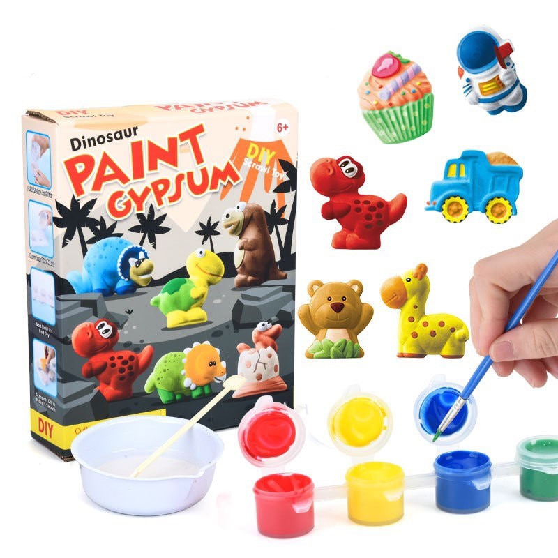Children DIY Paint Gypsum Plaster