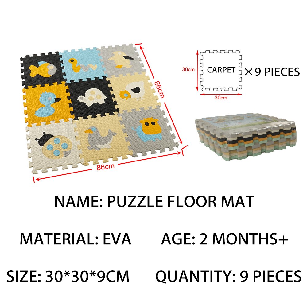 Foam Animal Puzzle Learning Floor Mat