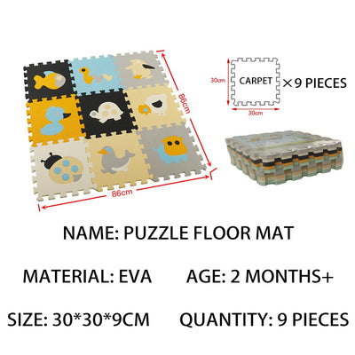 Foam Animal Puzzle Learning Floor Mat