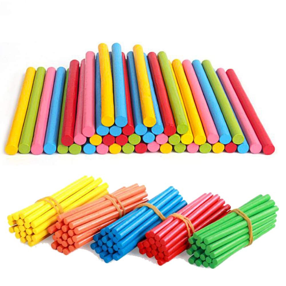 Palitos Contadores de Bambú de Colores