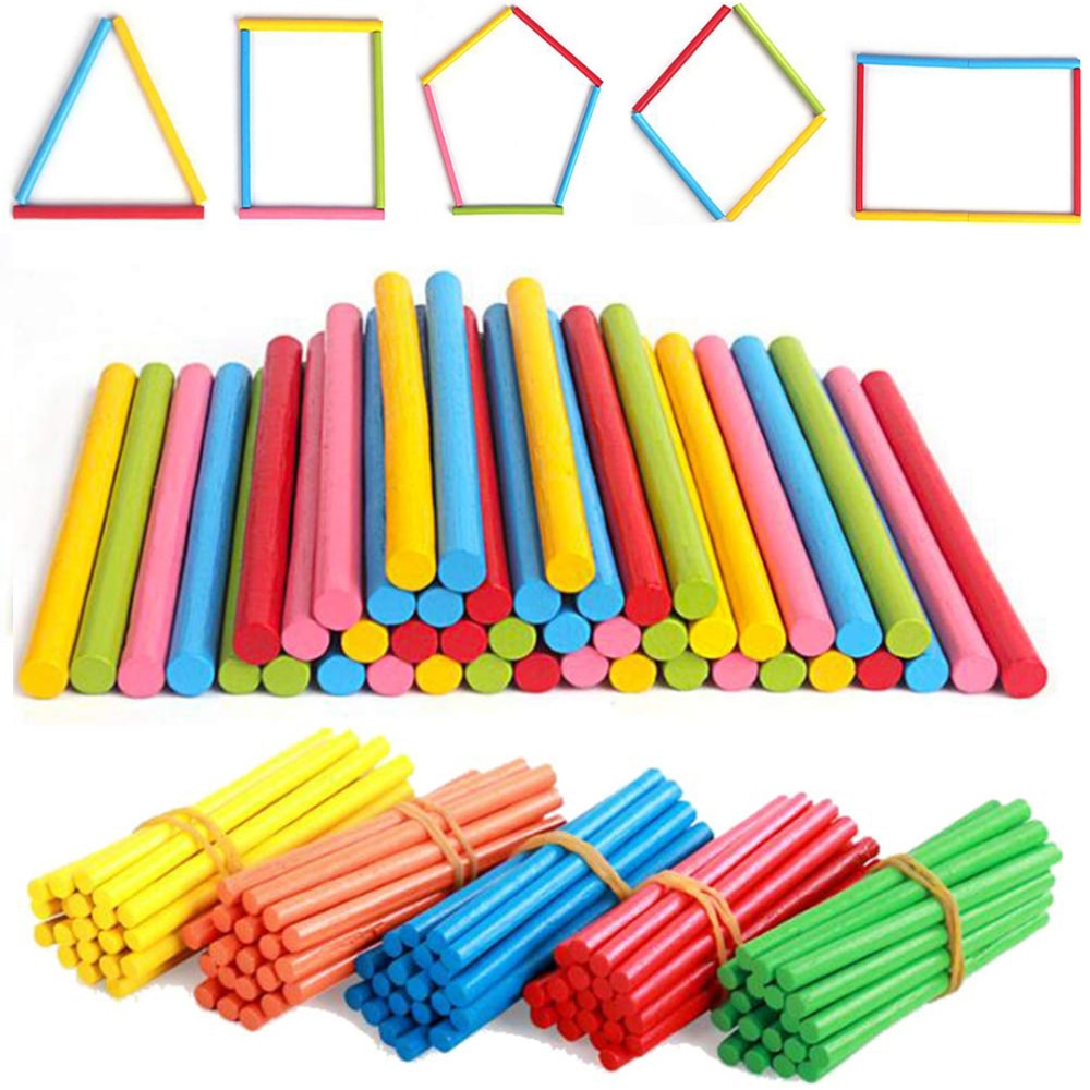 Palitos Contadores de Bambú de Colores