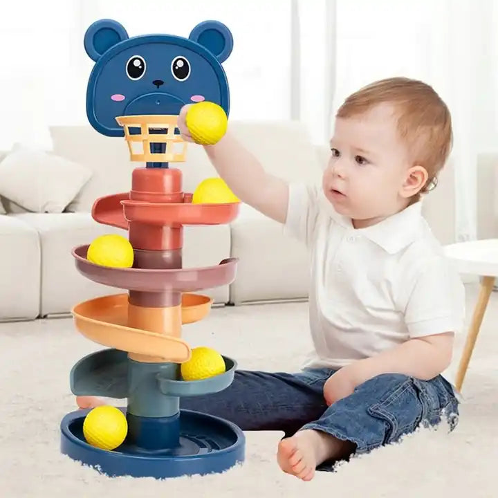 Tour de balles Montessori Fidtoy pour bébés | Jouet éducatif sensoriel