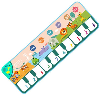 Tapis de piano musical Fidtoy pour tout-petits – Jouet d'apprentissage interactif et piste de danse