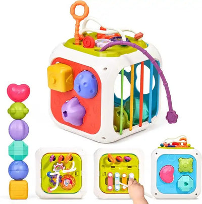 Cubo de actividades Montessori Bebé