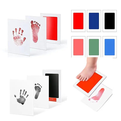 Fidtoy Baby Handprint and Footprint Kit – No Ink Newborn Keepsake Hand and Foot Print Memory Set