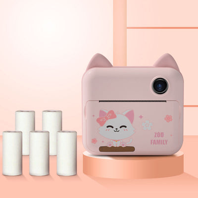 Cámara de impresión instantánea Fidtoy para niños – Cámara de fotos para niños pequeños con impresión térmica y coloreado creativo