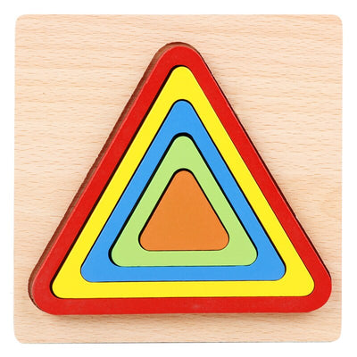 Fidtoy Puzzle en Bois pour Tout-Petits – Jouet Éducatif Montessori d'Apprentissage des Formes pour Enfants de 1 à 6 Ans