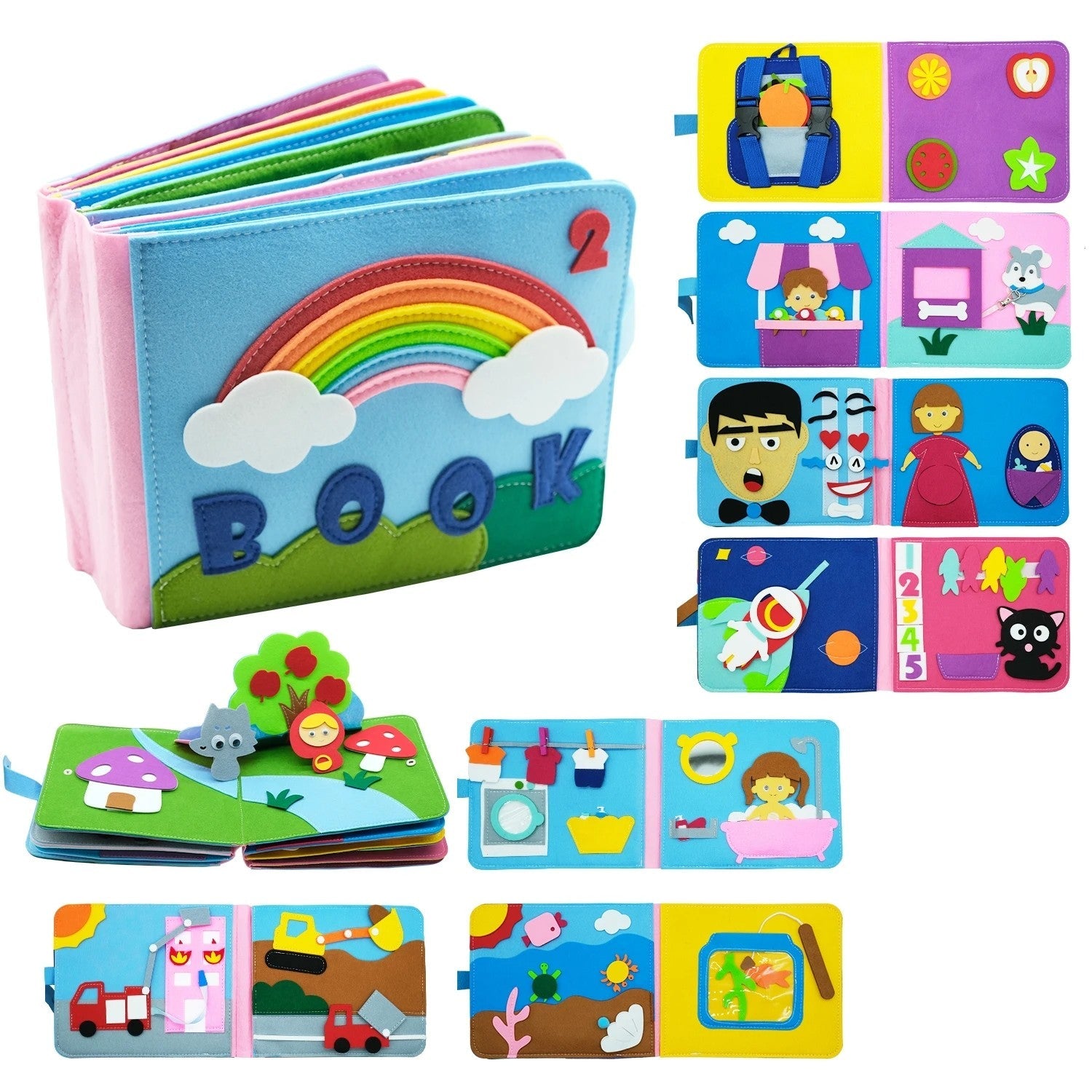 Libro Tranquilo Montessori de Fieltro