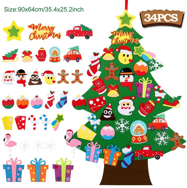 Sapin de Noël en feutre