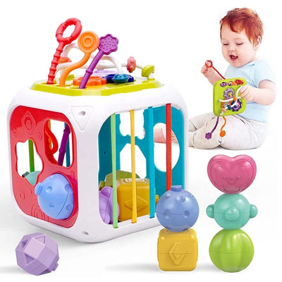 Cubo de actividades Montessori Bebé