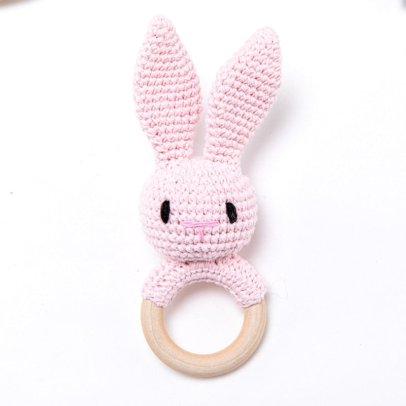 Juguete sensorial para bebés Fidtoy SnuggleBud Sonajero y mordedor