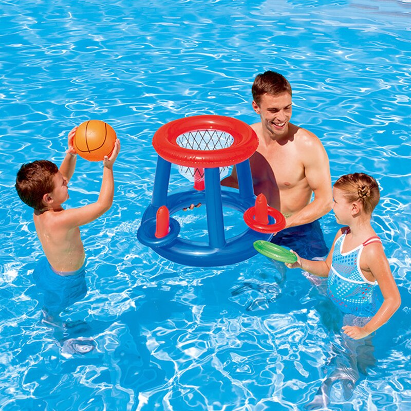 Juguetes inflables interactivos de baloncesto de agua para el verano