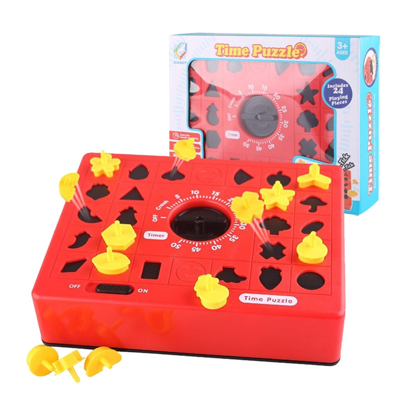 Jouet de Puzzle Assorti Temps Logique pour Enfants