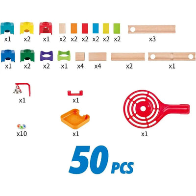 Fidtoy Juguete de Madera Pista de Canicas para Construir DIY para Niños