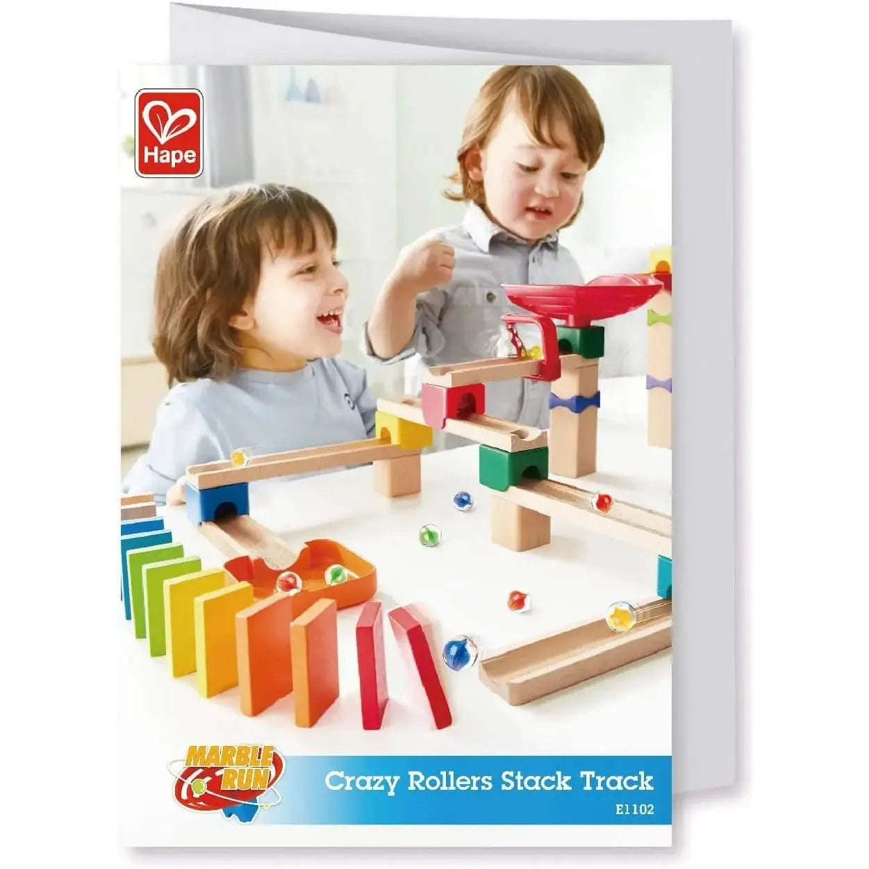 Fidtoy Juguete de Madera Pista de Canicas para Construir DIY para Niños