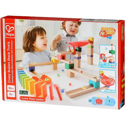 Fidtoy Juguete de Madera Pista de Canicas para Construir DIY para Niños