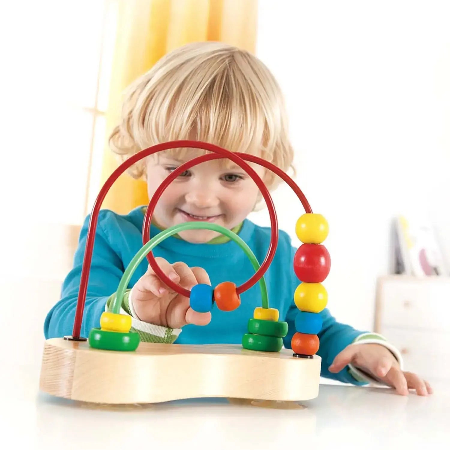 Fidtoy Jouet en Bois Labyrinthe Perles Jouet d'Éveil Bébé