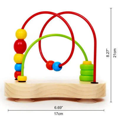Fidtoy Jouet en Bois Labyrinthe Perles Jouet d'Éveil Bébé