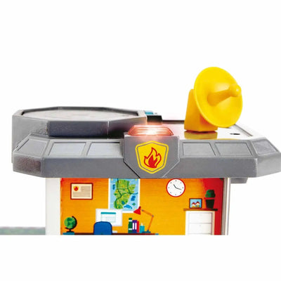 Tren de juguete de servicios de emergencia Fidtoy, juego de rescate de ferrocarril de madera para niños