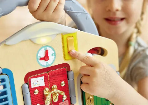 Fidtoy Montessori: Tablero de Actividades de Bloqueo y Desbloqueo para Niños Pequeños