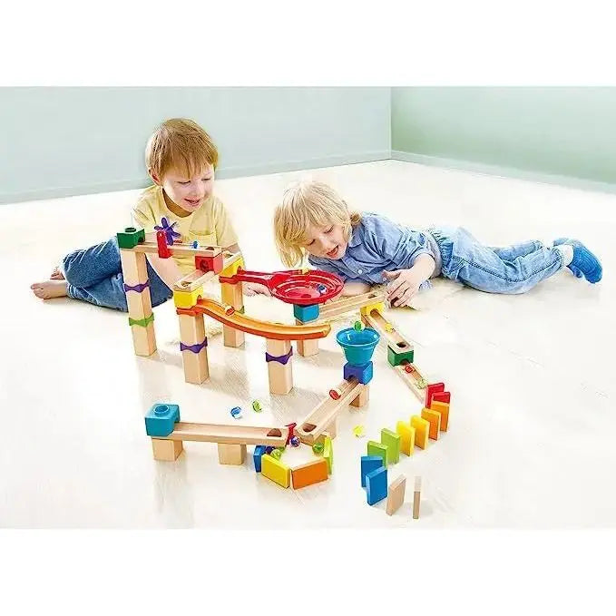 Fidtoy Juguete de Pista de Canicas DIY de 81 Piezas, Set de Construcción STEM