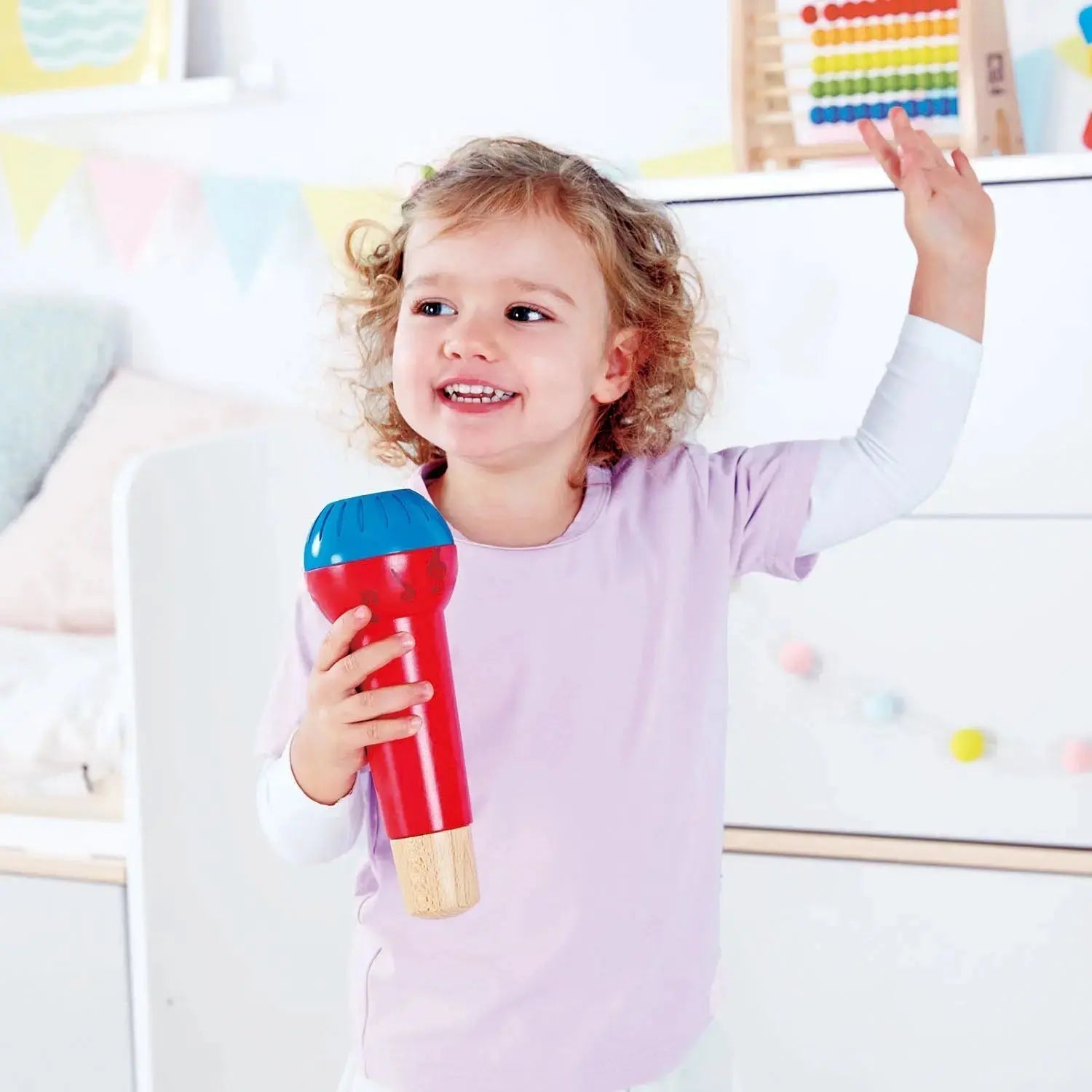 Fidtoy Microphone écho, jouet musical à chanter pour tout-petits
