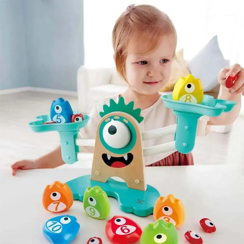 Fidtoy Monster Math Balance Scale Toy for Kids Counting Game