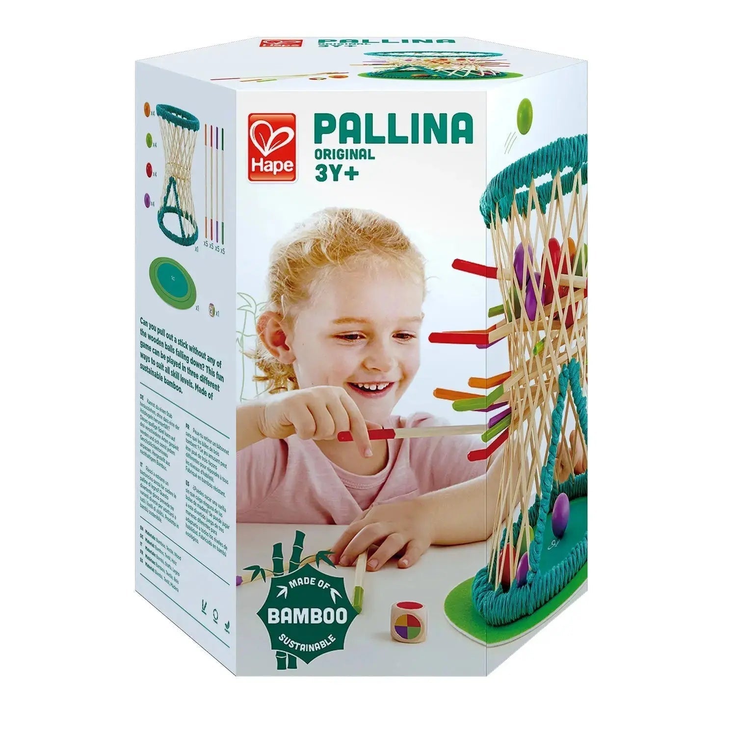Jeu de stratégie Fidtoy en bambou « Tumbling Ball » pour enfants