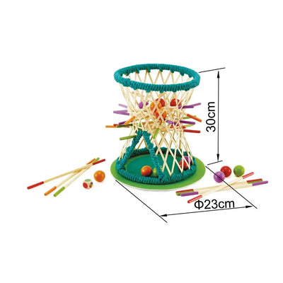 Jeu de stratégie Fidtoy en bambou « Tumbling Ball » pour enfants