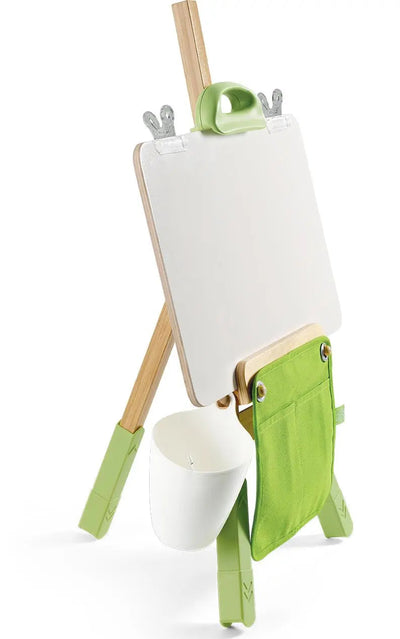 Fidtoy Bamboo Art Easel Set for Kids Portable Drawing Stand