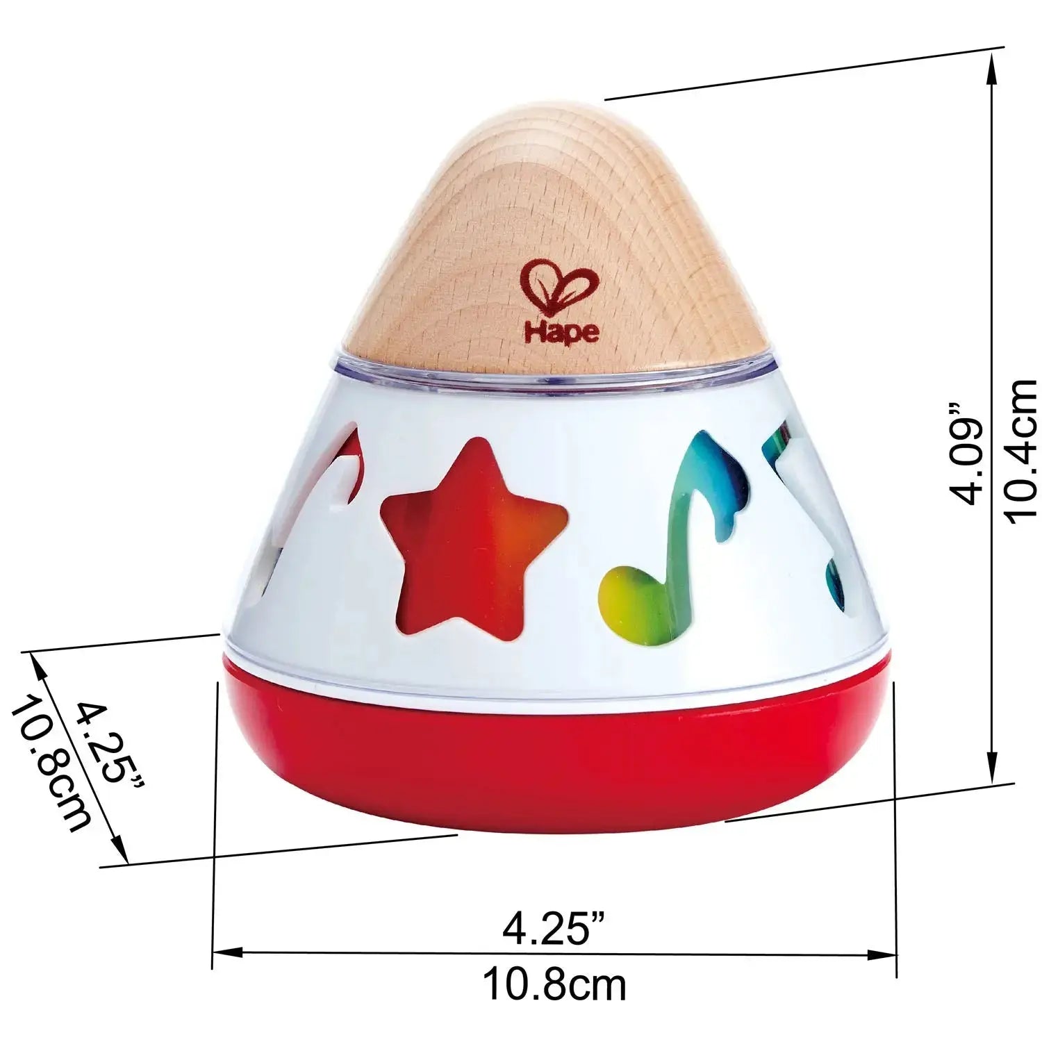 Jouet musical rotatif en bois Fidtoy pour bébés dès la naissance
