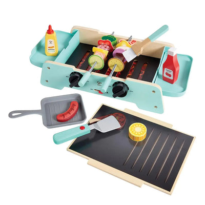 Juego de cocina de juguete Fidtoy Pretend Play BBQ Grill con efectos de sonido