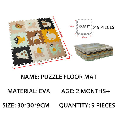 Foam Animal Puzzle Learning Floor Mat