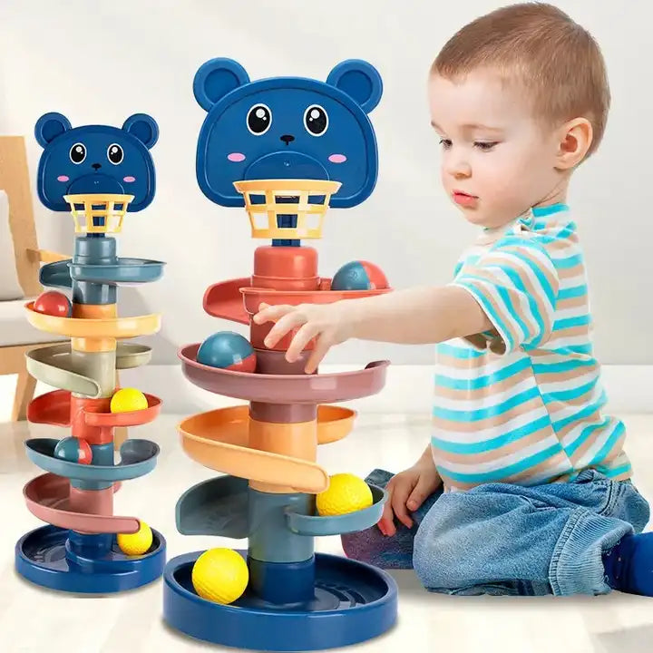 Tour de balles Montessori Fidtoy pour bébés | Jouet éducatif sensoriel