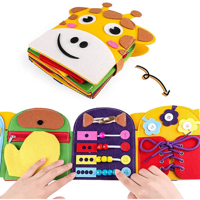Libro Sensorial Montessori Jirafa