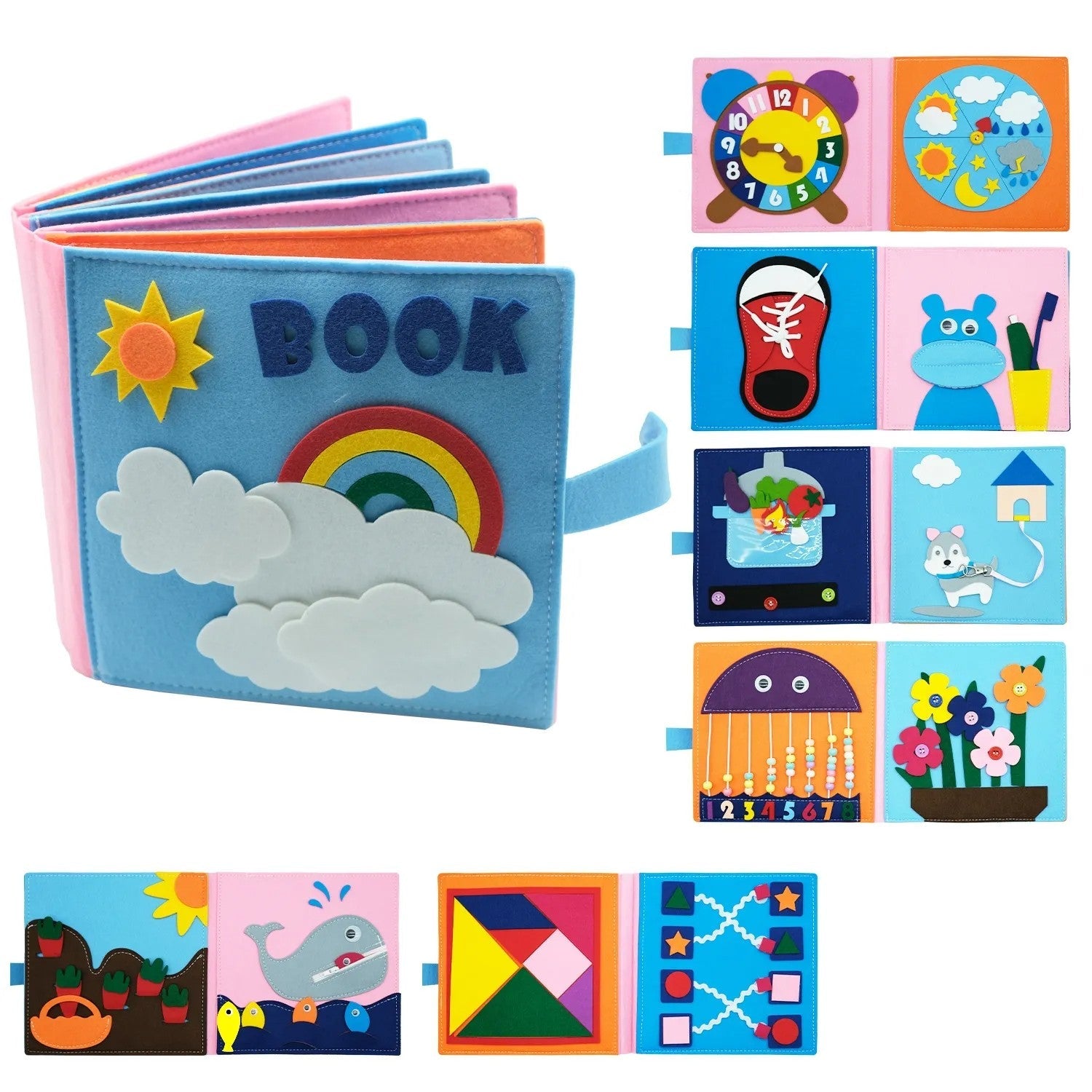 Libro Tranquilo Montessori de Fieltro