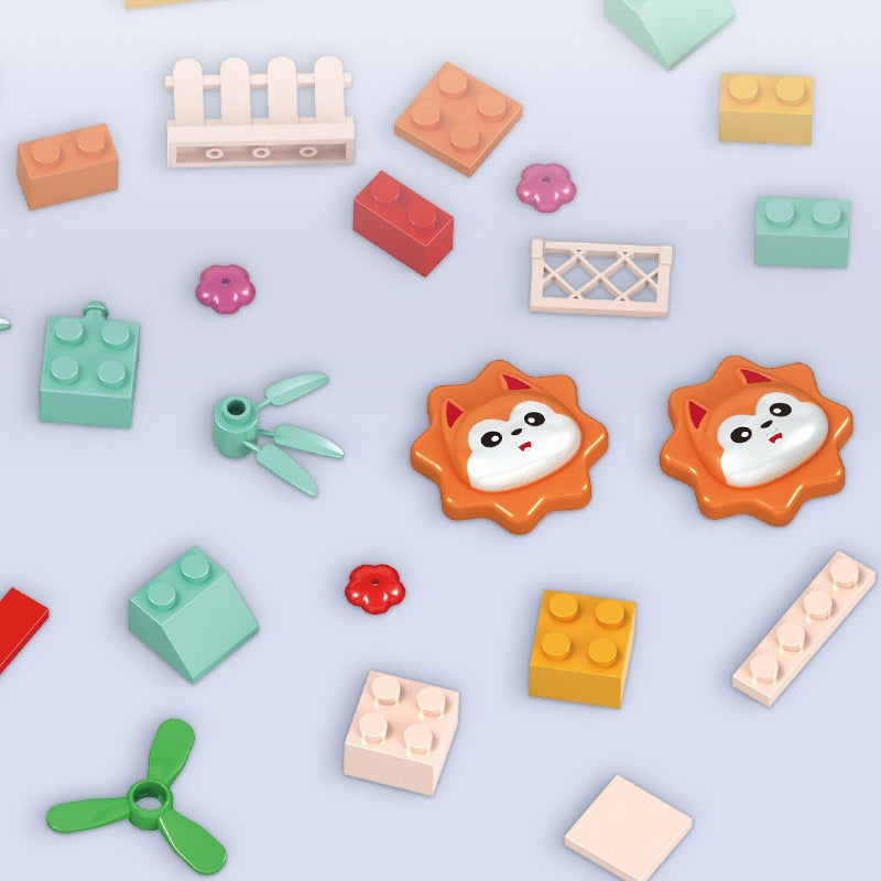 Juego de bloques de construcción Fidtoy Car Run – Pista de canicas Juguete de construcción STEM para niños