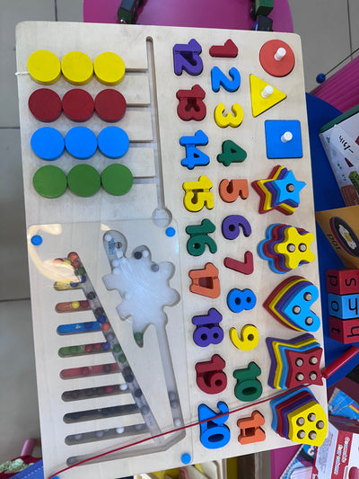 Fidtoy Jouets éducatifs en bois 6 en 1