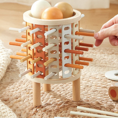 Jeu Kerplunk en bois – Meilleurs jouets pour le développement de la motricité fine