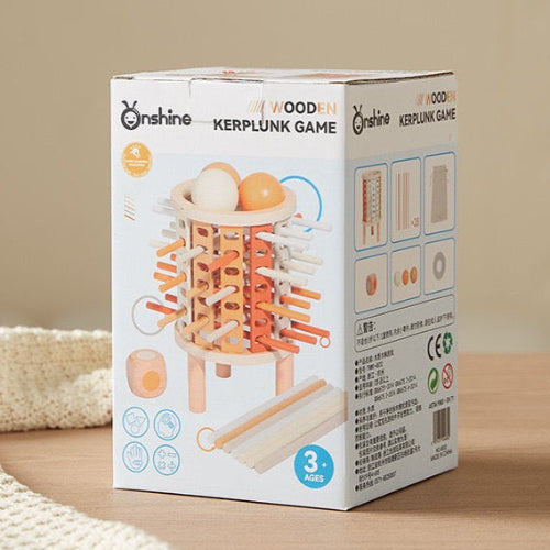 Jeu Kerplunk en bois – Meilleurs jouets pour le développement de la motricité fine