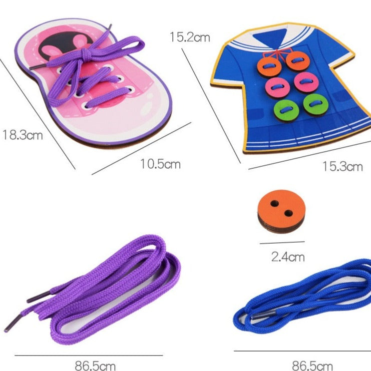 Juego de 2 juguetes para pisar (niña y niño) - Mejores habilidades motoras finas