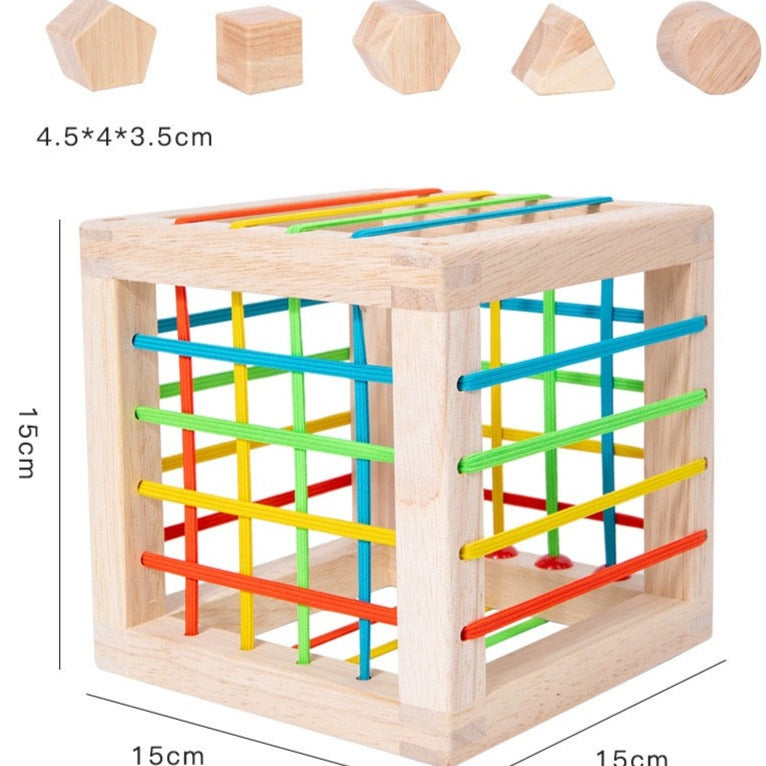 Caja de formas de madera - El mejor juguete para desarrollar la motricidad fina
